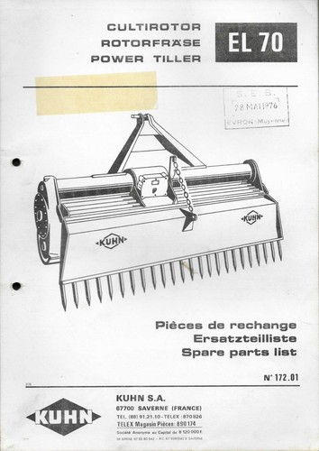 Catalogue Brochure Publicitaire KUHN présentation de l'entreprise