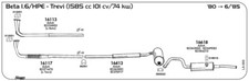 TUBO AL COLLETTORE MARMITTA PER LANCIA Trevi 1,6/HPE 1585 cc 101 cv/74 Kw 1980/0