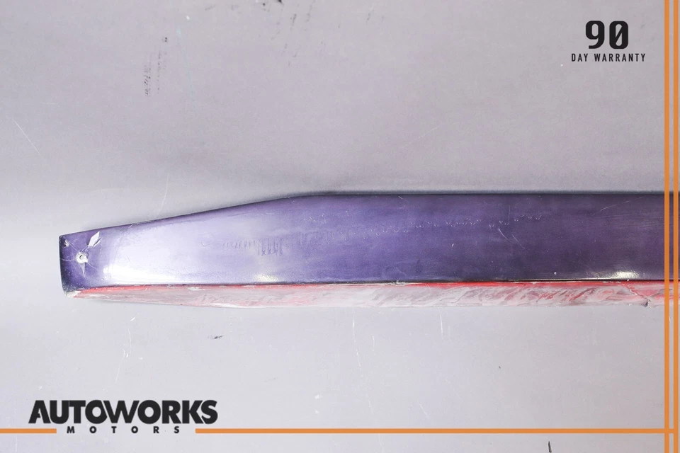 84-91 Porsche 944 Left Driver Side Rocker Panel Side Skirt Guards Red - Image 2 of 4