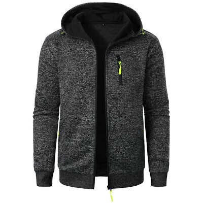 Herren Kapuzenpullover Sweatjacke Hoodie Sweatshirt Pullover Pulli Langarm Sport