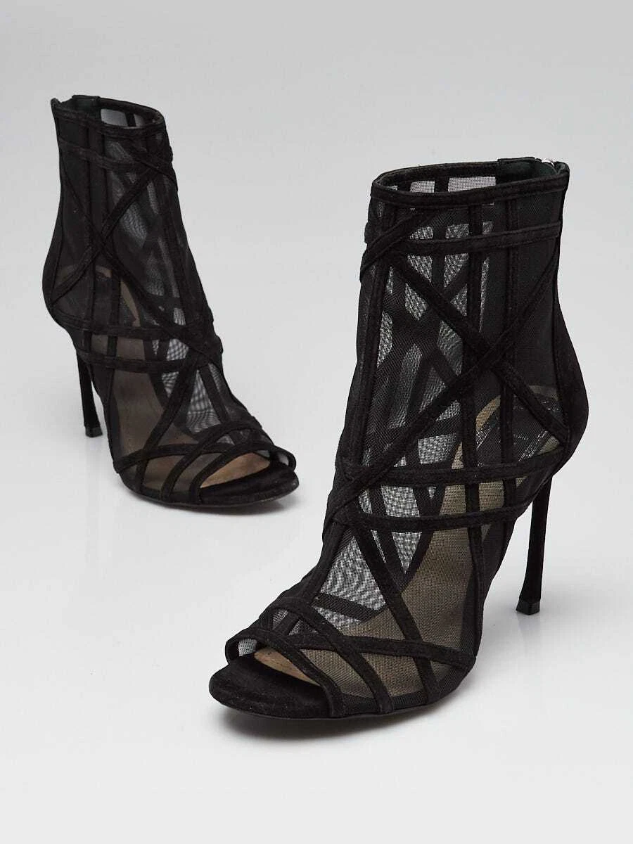 Bottines Christian Dior noir daim/mesh Dior idole pointure 7/37,5