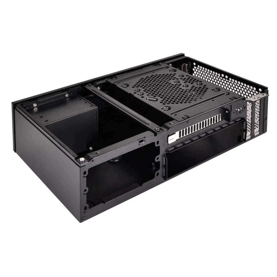 SilverStone SST-ML09B - Milo Mini-ITX kompaktes HTPC Desktop Gehäuse schwarz - Bild 3 von 4