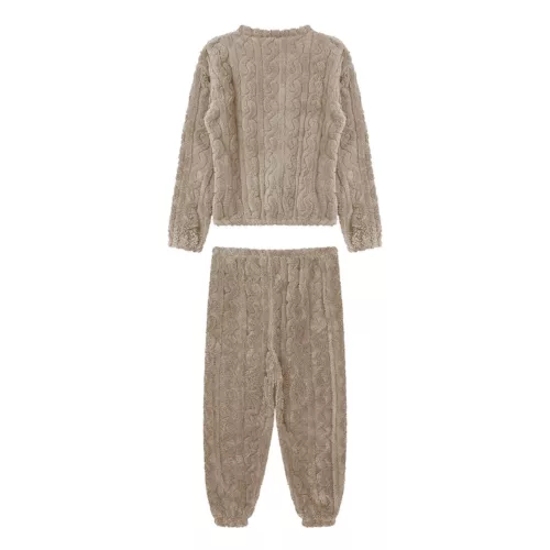 Womens Pajamas Set New Year Sleepwear Solid Color Homewear Elastic Waistband - Picture 71 of 79