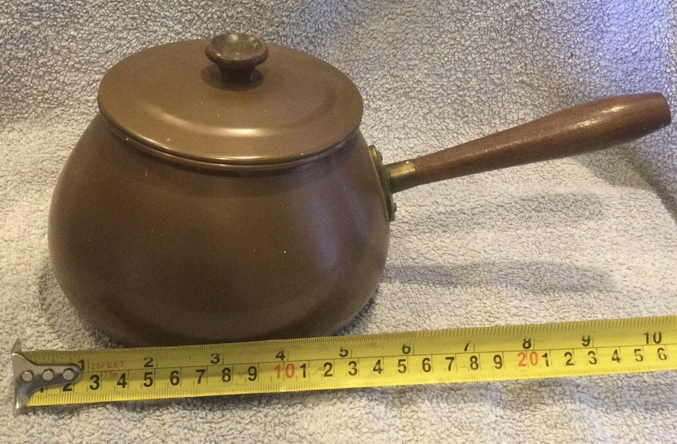 vintage copper fondue pan eBay