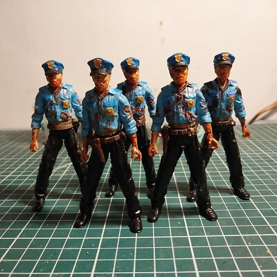 Re2 Rpd Riot Trooper Custom resident evil 2 RPD police zombies 5x pieces LOT 1/18 scale 3.75 ...