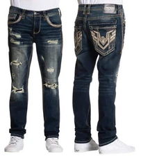 American Fighter Men's Denim Jean Defender Blade Inseam 34"