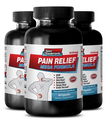 pain supplement natural ingredients - PAIN RELIEF MEGA FORMULA 610MG 3B - antiox