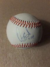 Oscar Gonzalez Padres Guardians Signed Autograph Baseball Rookie Top Prospect