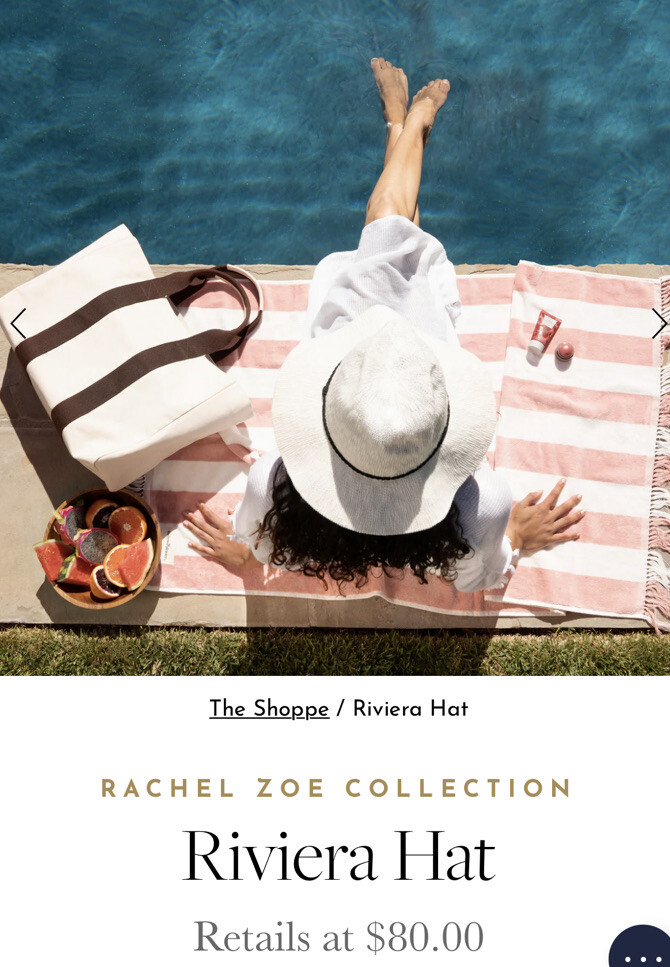 RACHEL ZOE COLLECTION~Riviera Hat s-l400.jpg main image 4