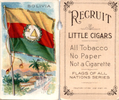 T59 American Tobacco, Flags of all Nations, 1910, Bolivia (B)