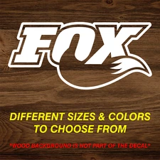 Fox Shocks Motorsports Racing - Vinyl Decal Sticker - CHOOSE Size & Color