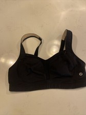 LULULEMON Align  V-Neck Bra Light Support, A/B Cup, Size 6, Black