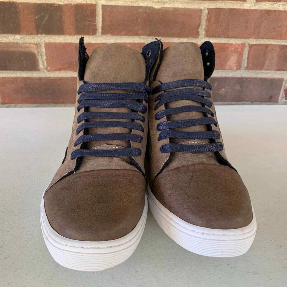 Robert Wayne Garroway high top lace up fashion sneakers Men's Size US 8 D - Image 4 of 4