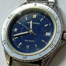 Ancienne montre Hamilton SUB 660ft. Mouvement ETA 955124 Suisse