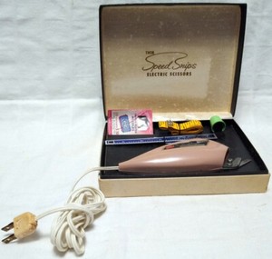 Vtg THOR Speed Snips ELECTRIC SCISSORS Boxed Kit With Accessories TESTED & WORKS