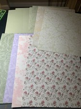 Anna Griffin 8.5" x 11  Scrapbook Paper 12 Sheets 5 