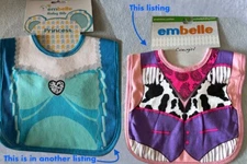 YeeHaw!! NWT Embelle pink COWGIRL Specialty Drool BIB /Princess other listing