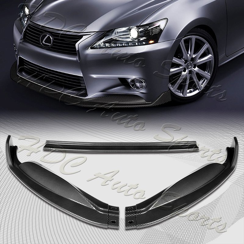 For 2013-2015 Lexus GS350 GS450h Base Carbon Look Front Bumper