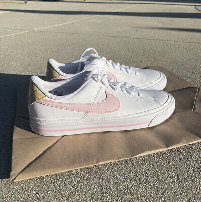 Nike Court Legacy White Pink Foam Sesame GS Size 7Y / 8.5W DA5380-115 | eBay