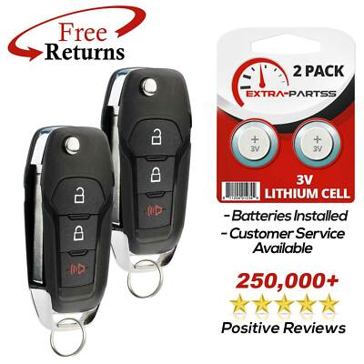 #ad 2 For 2015 2019 Ford F 150 F 250 F 350 Keyless Remote Flip Key Fob N5F A08TAA $24.95
