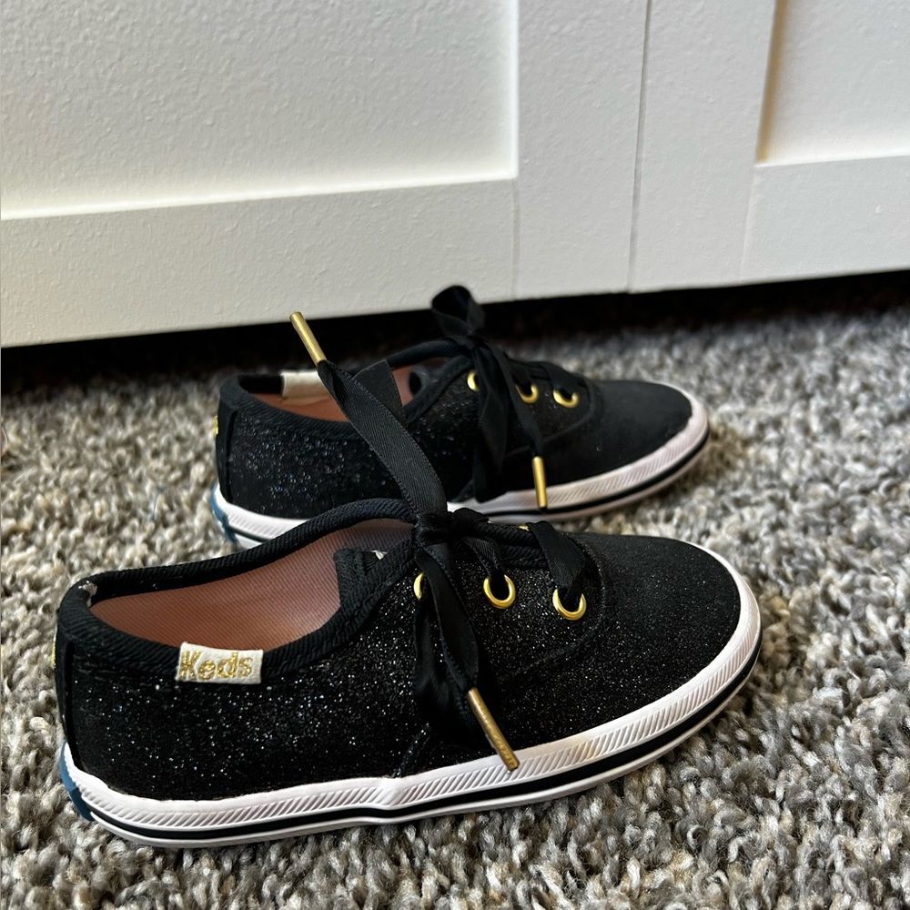 Kate Spade x Keds Champion Glitter Black Sneakers Toddler Shoes Size 6 thumbnail 4