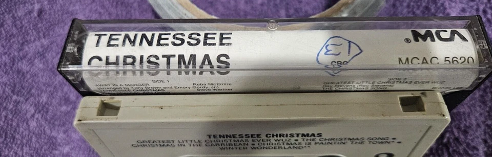TENNESSEE CHRISTMAS audio music holiday cassette tape Multi Artist 1985 country Foto 4 de 4