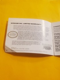 track and field 2 nes Manual only