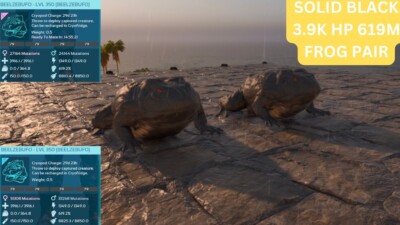 Arche Survival Ascended pve 2 Top Stat Solid Black Frog Eggs PC/XBOX/PS5