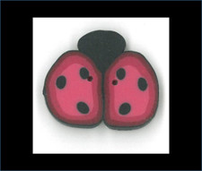 Just Another Button Company - Cranberry Ladybug - 1103 4 sizes
