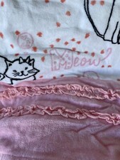 ONE Circo Kitty Cat Bath Towel Cotton Pink White beach Pool kids