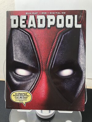 Deadpool Blu Ray And DVD With Sleeve Marvel Rated R 2016 NO Digital MINT Discs