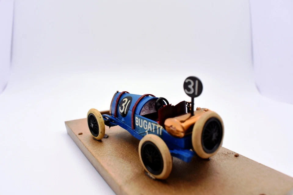 Modellino auto rally scala 1:43 Bugatti Brescia Brumm diecast modellismo statico - Immagine 4 di 4