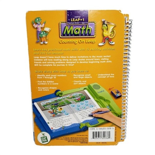 LeapFrog Leap 1 Math Preschool Counting on Leap Book & Cartridge USED - Picture 3 of 10