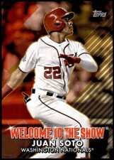 Juan Soto 2022 Topps 5x7 Welcome to the Show Gold #WTTS-11 /10 Nationals