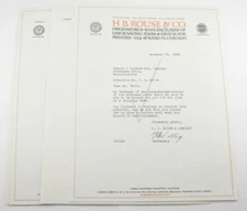 1934 Lamson Goodnow H B Rouse & Co Chicago IL Etched Rule Letters Ephemera P863B