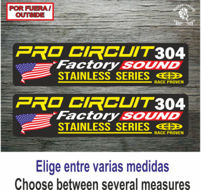 Sticker Vinilo Decal Vinyl Aufkleber Autocollant Pro Circuit Moto Enduro 304