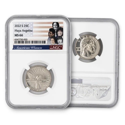 2022 S 25c Maya Angelou American Women Quarter NGC MS66