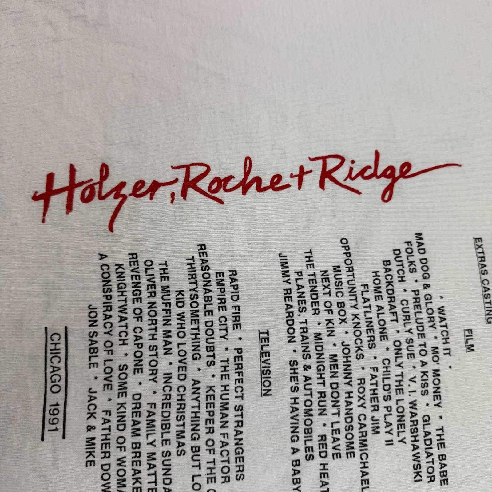 Vtg 90s Holzer Rochet Ridge T Shirt XL Movie Home Alone Gladiator Childs Play image 3