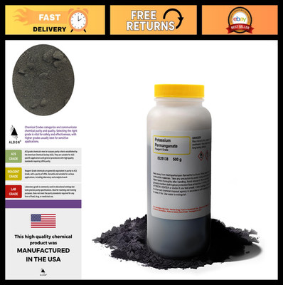 Potassium Permanganate Powder 500g - Reagent-Grade Chemical for Water Treatment