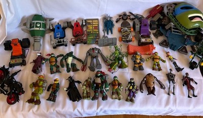 VTG Teenage Mutant Ninja Turtles TMNT Viacom 2012 Lot Of 18 Figures vehicles etc