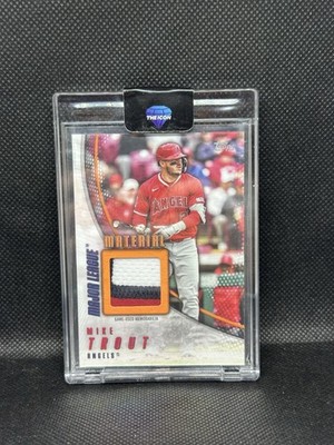 19/25 2025 Topps Series 1 Major League Material Orange Patch Mike Trout Angels