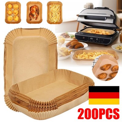 200 Backpapier für-Ninja AF400EU Double Stack 7.5-9.5L Heißluftfritteuse Zubehör