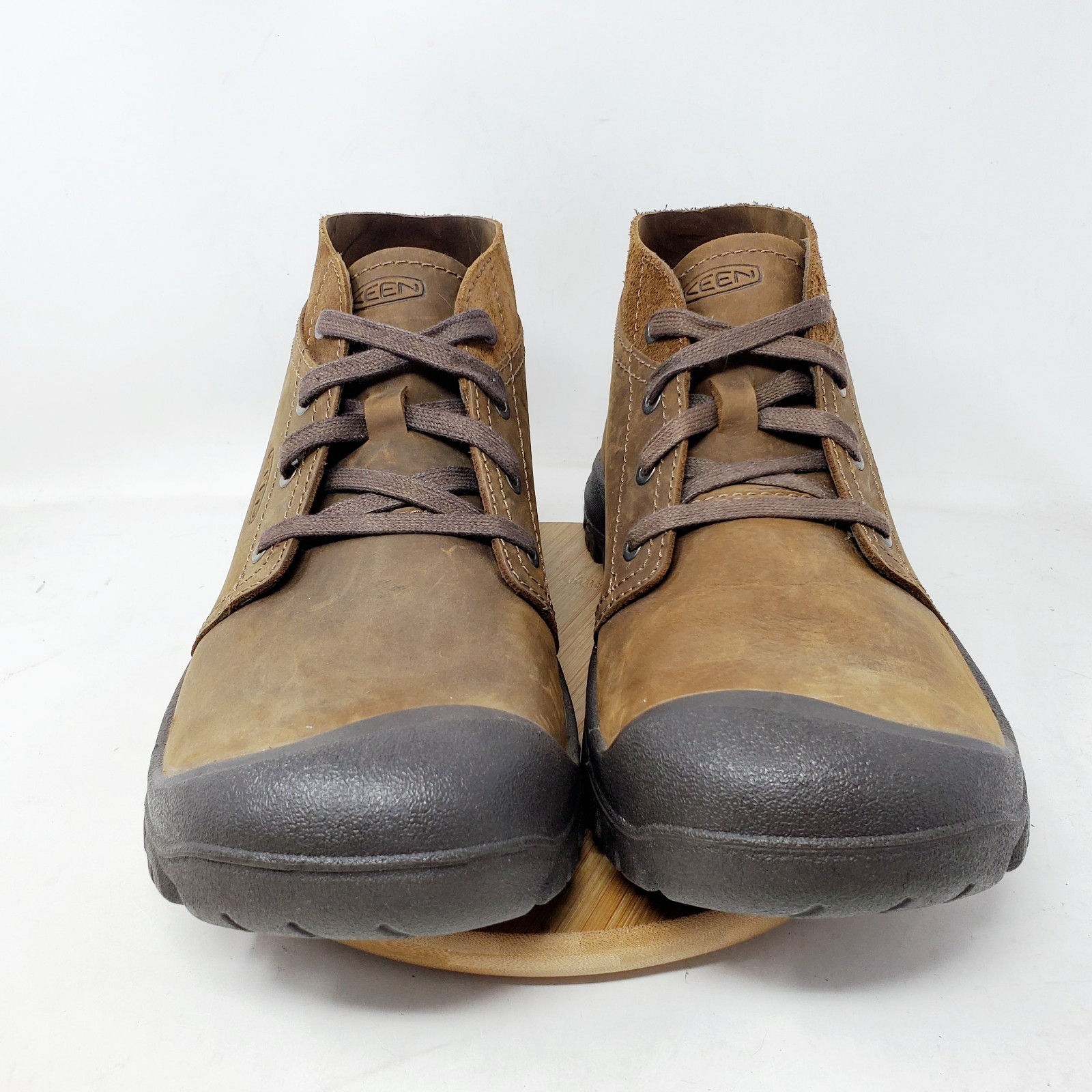 Stivali KEEN Grayson Chukka da uomo 13 marroni scarpe comode da trekking suola a strappo