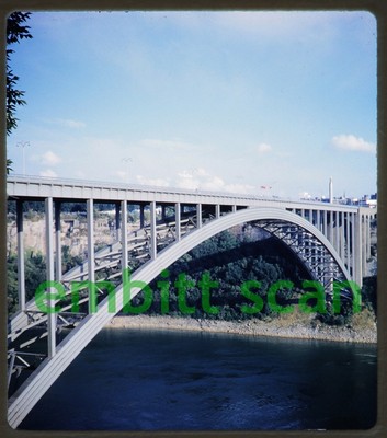 Original Stereo Slide, Niagara Falls International Rainbow Bridge, 1961