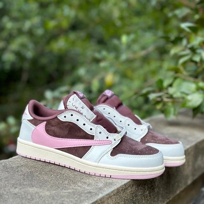 JORDAN AJ 1 Retro Low OG SP x Travi Scot Mocha Pink DZ4137-206