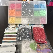 Pony Beads Bulk,Kandi Beads for Necklace Jewelry Making Hair Braiding,Bracelets