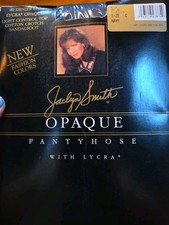 Vtg Jaclyn Smith Opaque Light Support Pantyhose Control Top Sz C NAVY