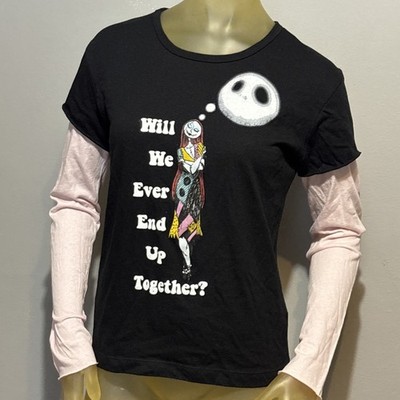 Vintage Nightmare Before Christmas Shirt XL Will We Ever End Up Together Sally 
