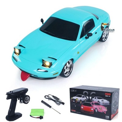 1/18 2.4G 4X2 RC Drift Car Racing Vehicle Assembled Toys RTR Light System