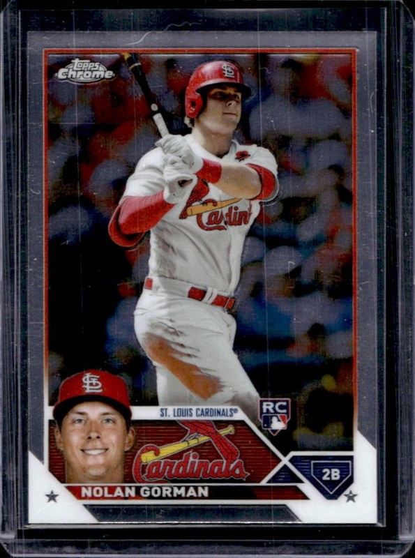 2023 Topps Chrome Nolan Gorman RC Rookie #192 Cardinals